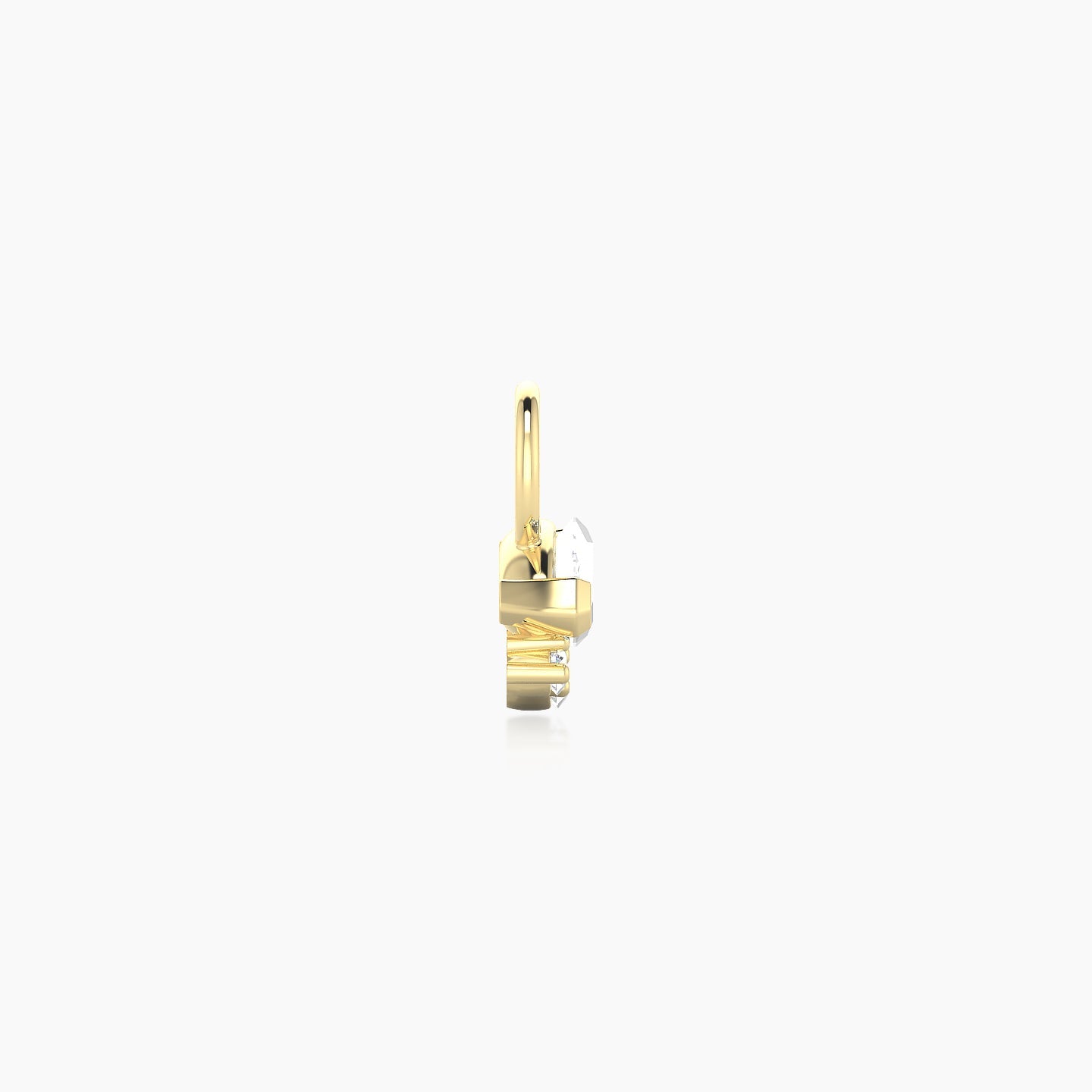 Danu | 18k Yellow Gold 7 mm Diamond Charm