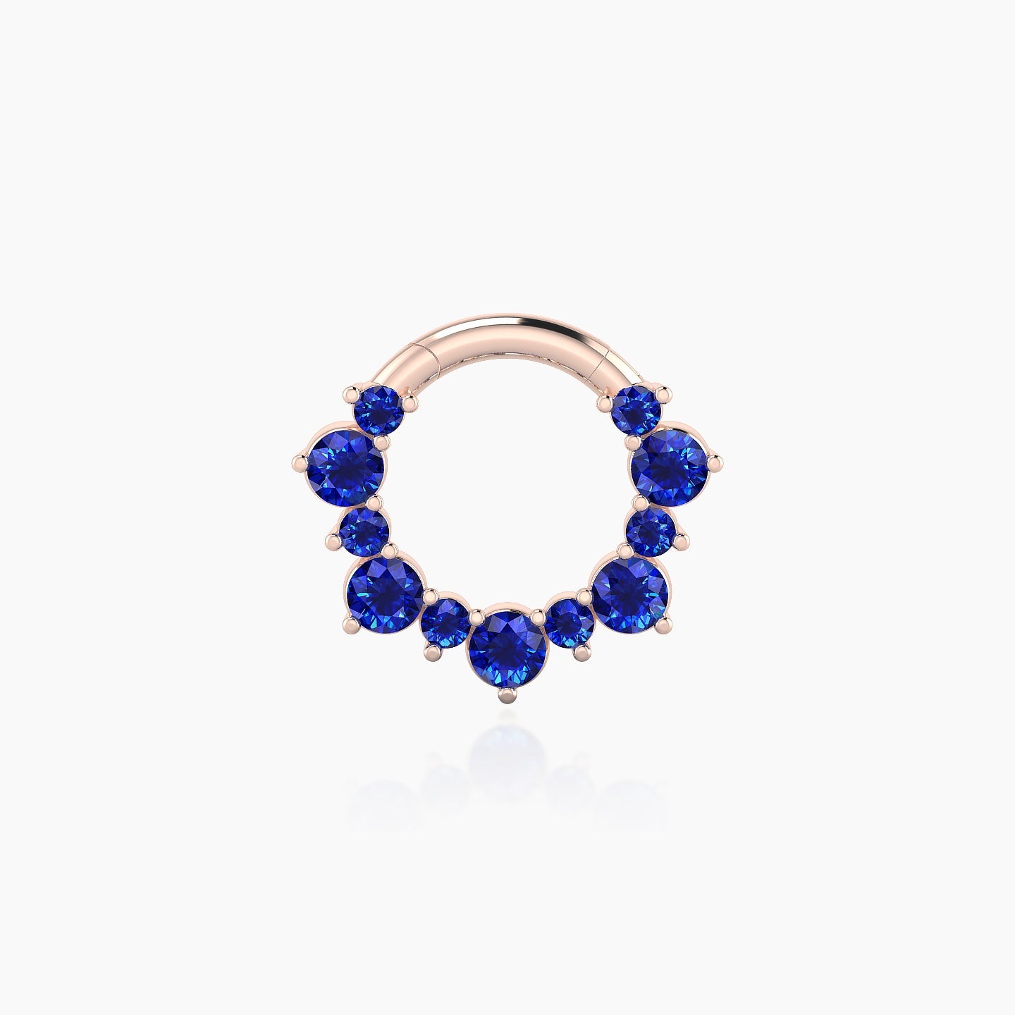 Daphne | 18k Rose Gold 6.5 mm Sapphire Septum Piercing