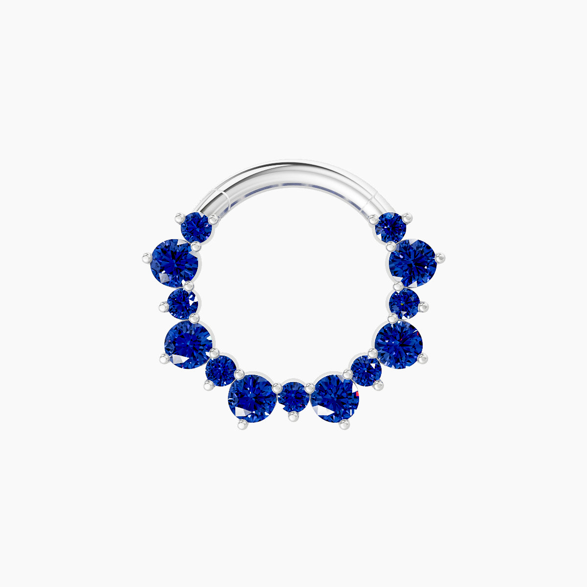 Daphne | 18k White Gold 8 mm Sapphire Daith Piercing