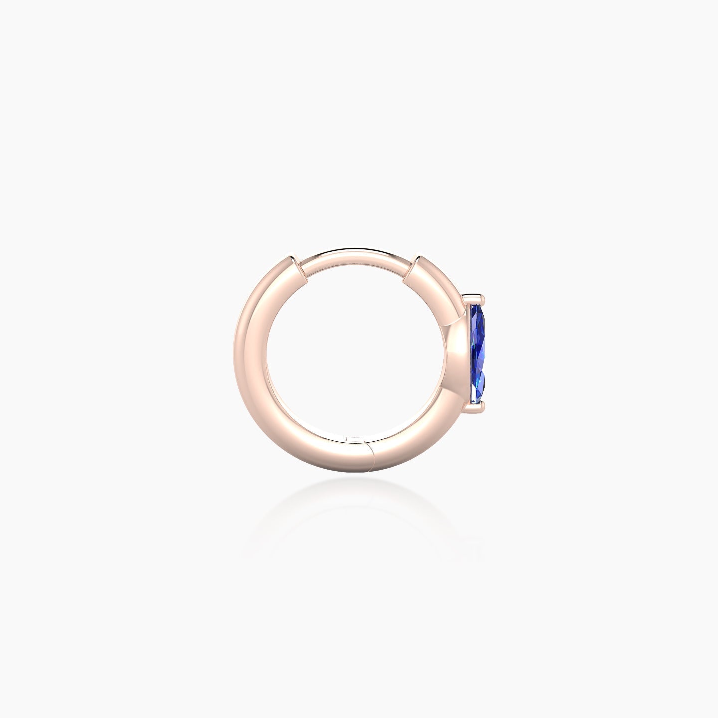 Dea | 18k Rose Gold 6.5 mm Marquise Sapphire Hoop Piercing