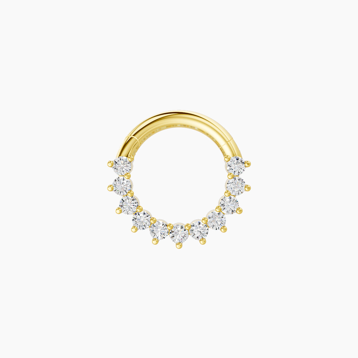 Delia | 18k Yellow Gold 6.5 mm Diamond Septum Piercing
