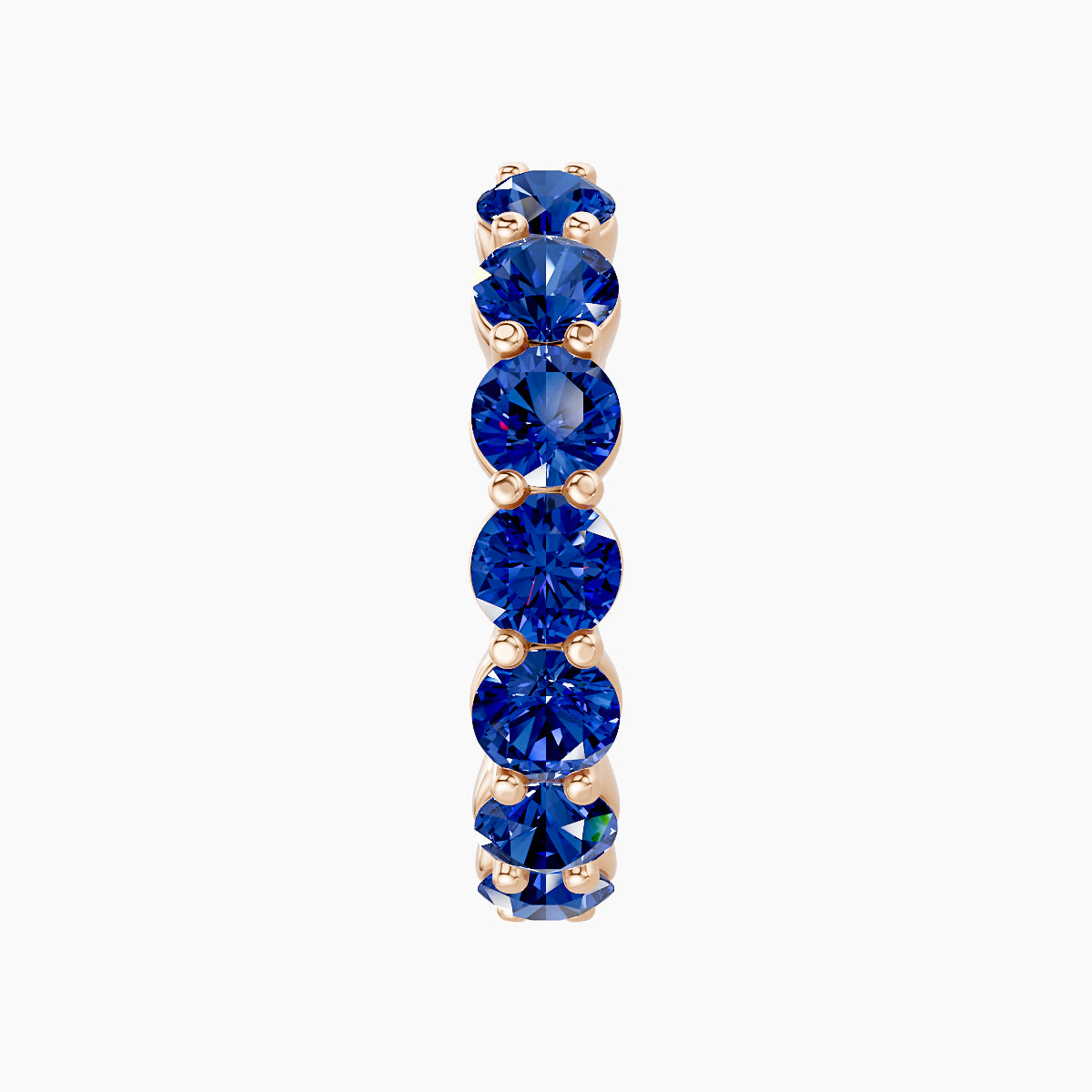 Diana | 18k Rose Gold 11 mm Sapphire Hoop Piercing