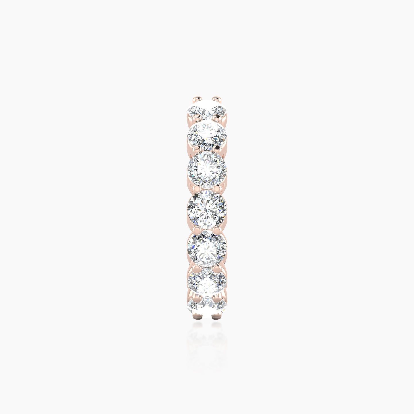 Diana | 18k Rose Gold 11 mm Diamond Hoop Piercing