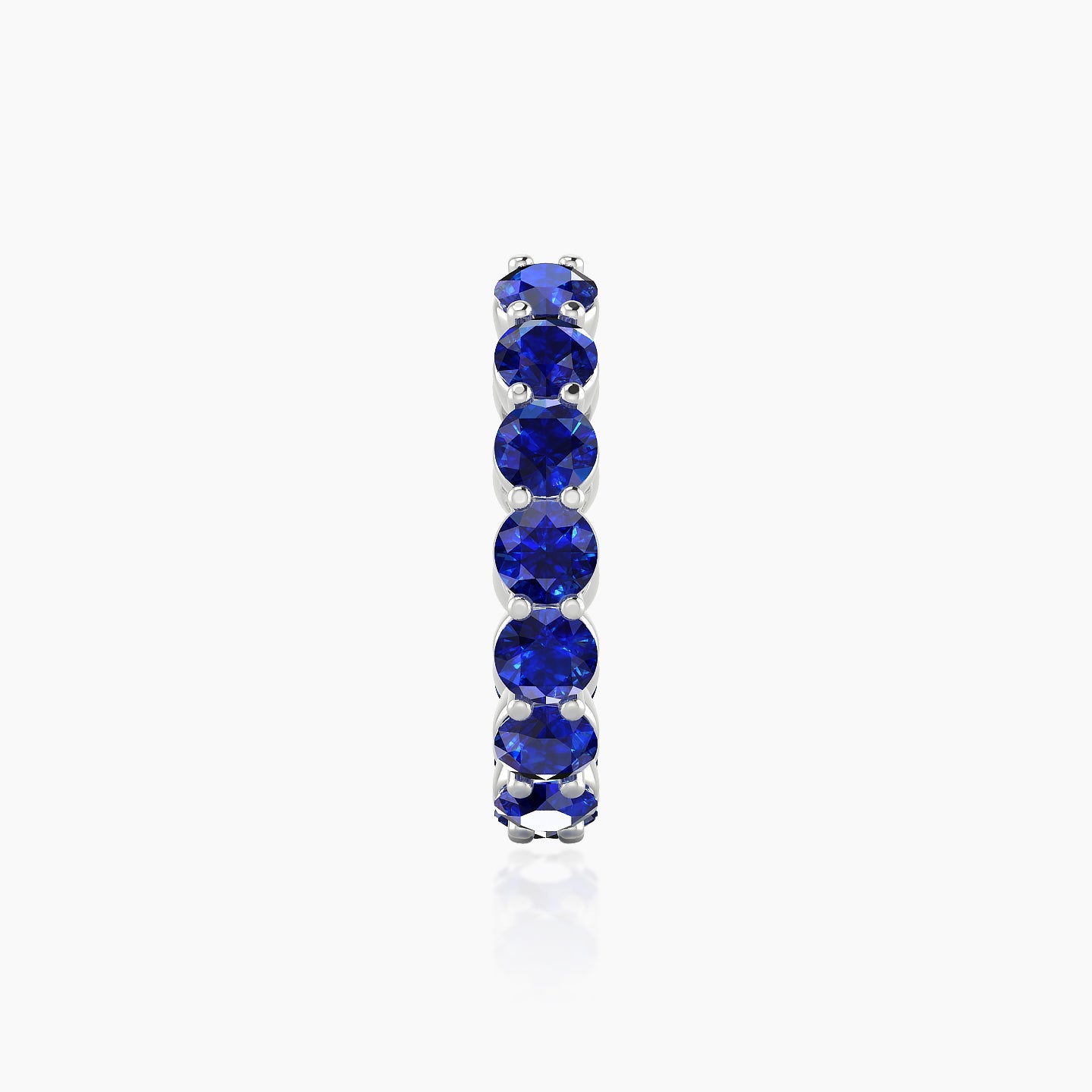 Diana | 18k White Gold 11 mm Sapphire Hoop Piercing