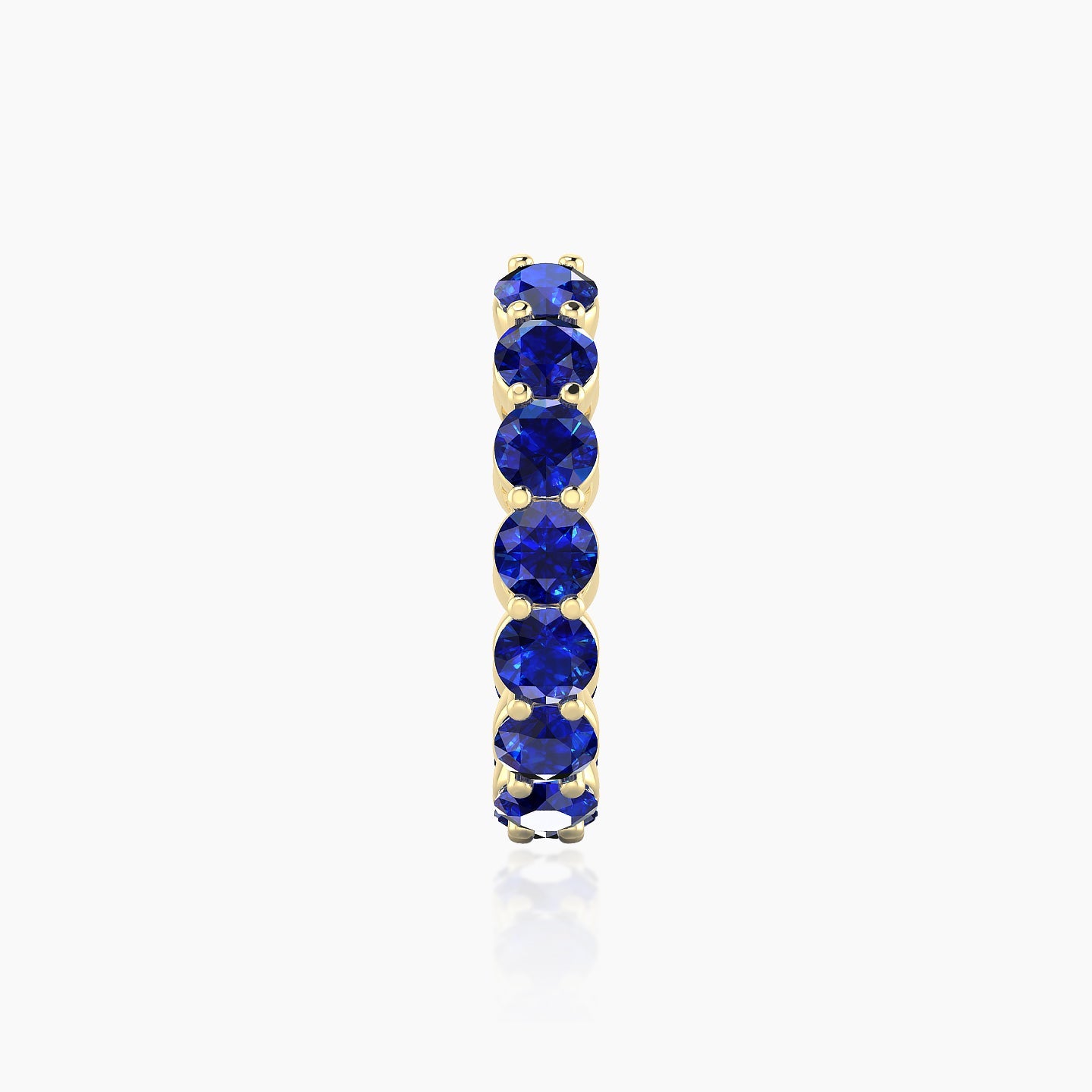 Diana | 18k Yellow Gold 11 mm Sapphire Hoop Piercing