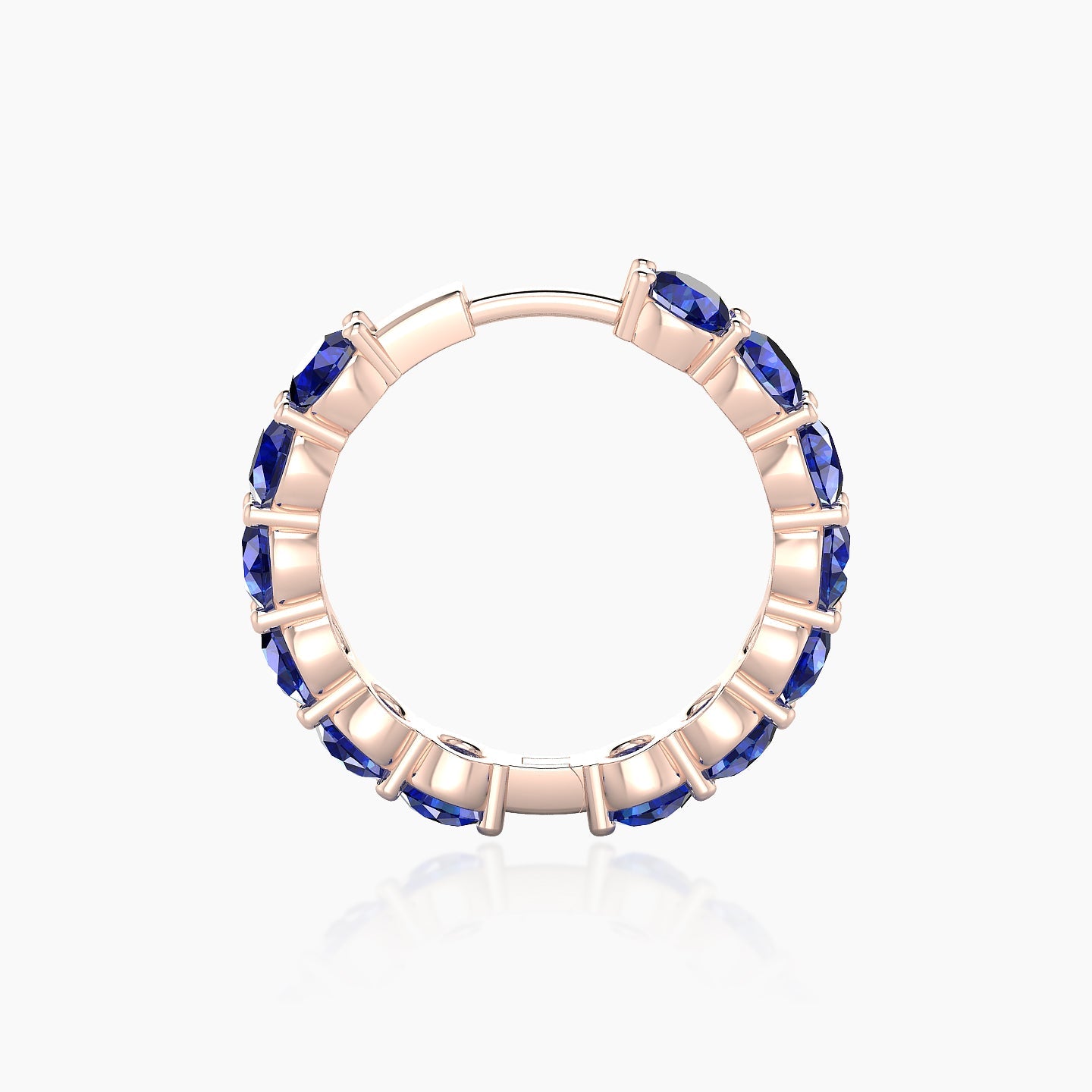 Diana | 18k Rose Gold 11 mm Sapphire Hoop Piercing