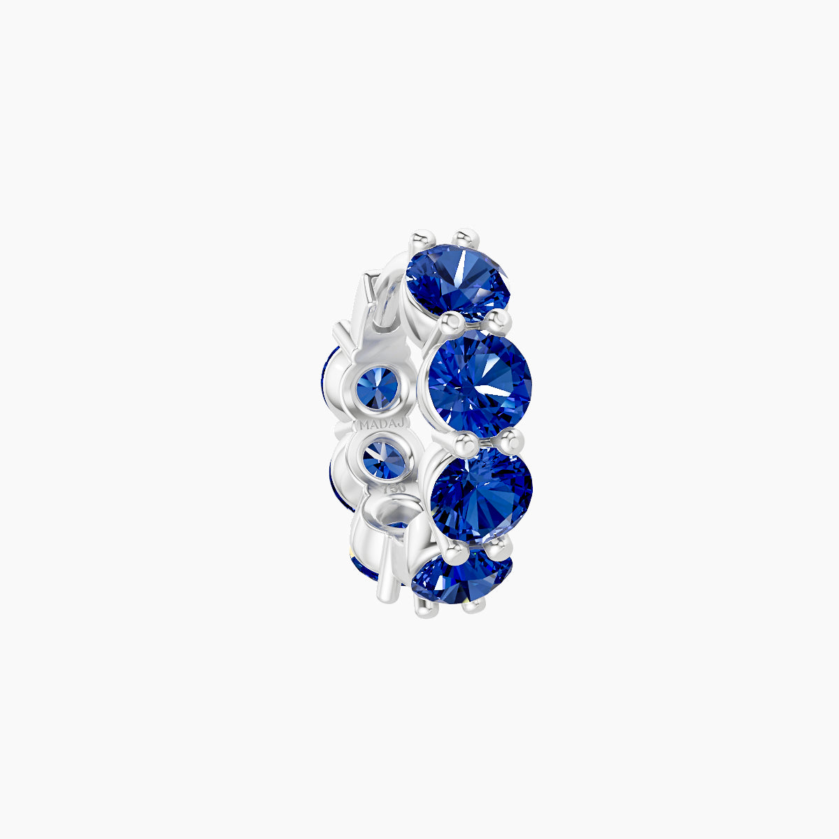 Diana | 18k White Gold 6.5 mm Sapphire Hoop Piercing