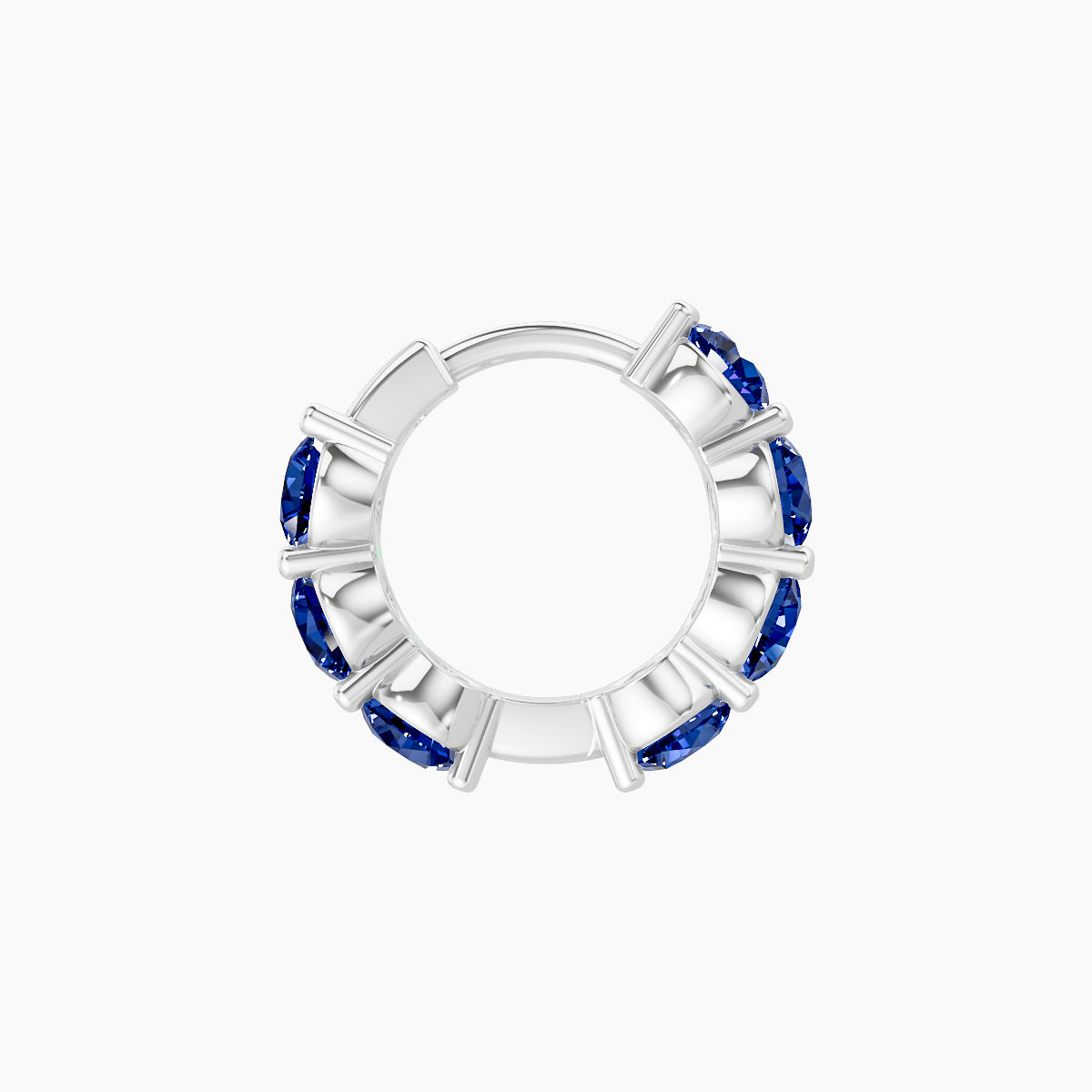 Diana | 18k White Gold 6.5 mm Sapphire Hoop Piercing