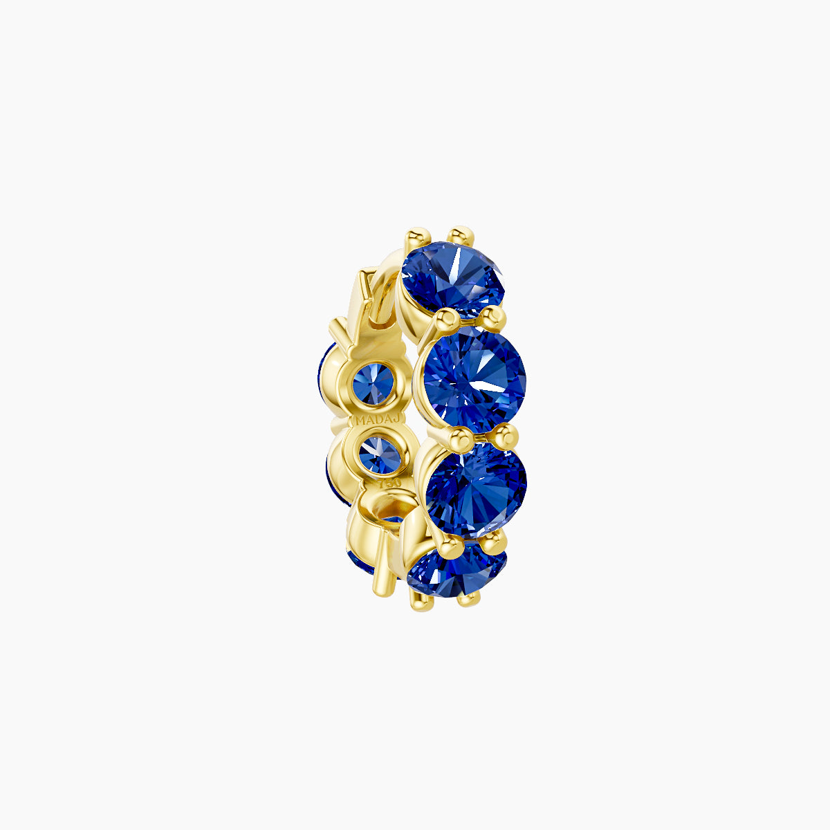 Diana | 18k Yellow Gold 6.5 mm Sapphire Hoop Piercing