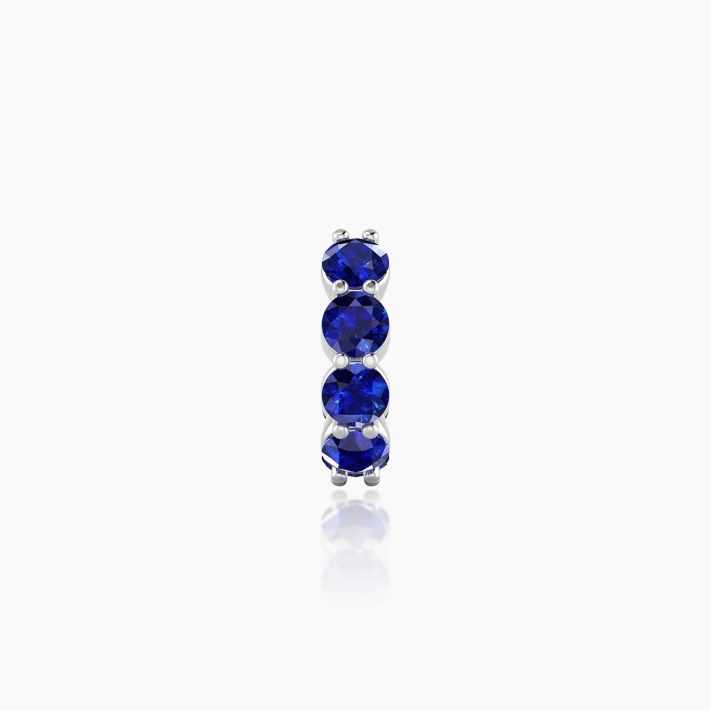 Diana | 18k White Gold 6.5 mm Sapphire Hoop Piercing