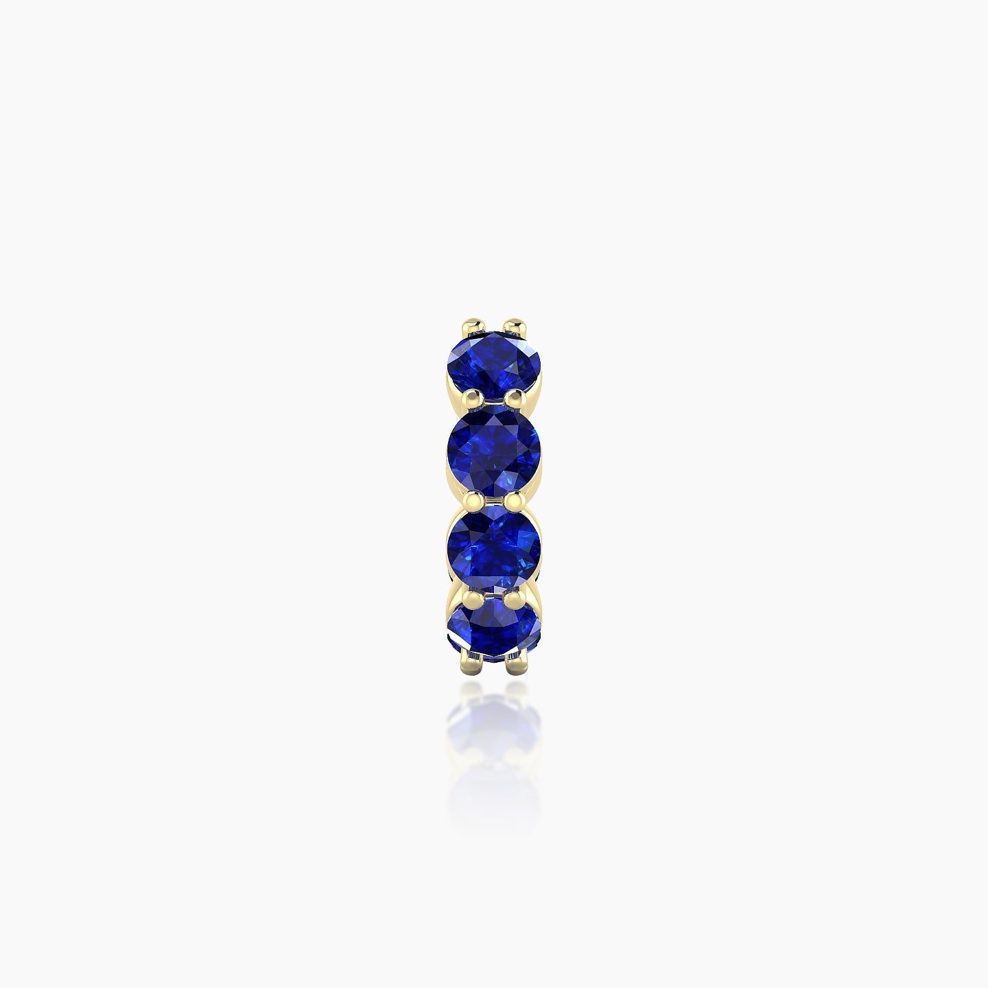 Diana | 18k Yellow Gold 6.5 mm Sapphire Hoop Piercing