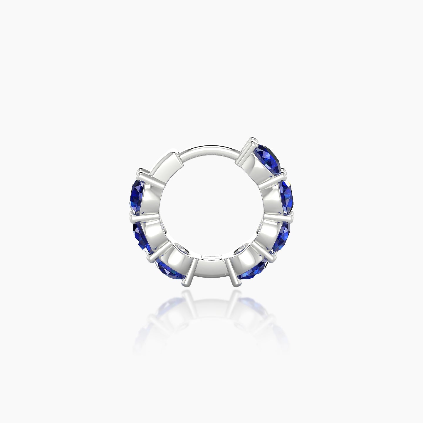 Diana | 18k White Gold 6.5 mm Sapphire Hoop Piercing