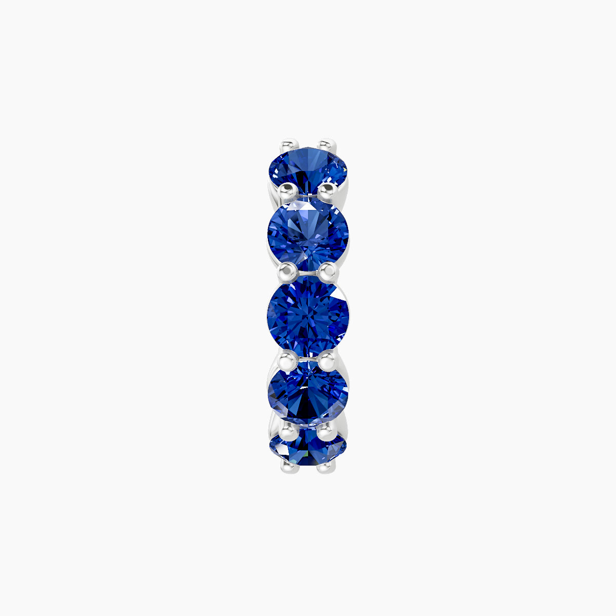 Diana | 18k White Gold 8 mm Sapphire Hoop Piercing