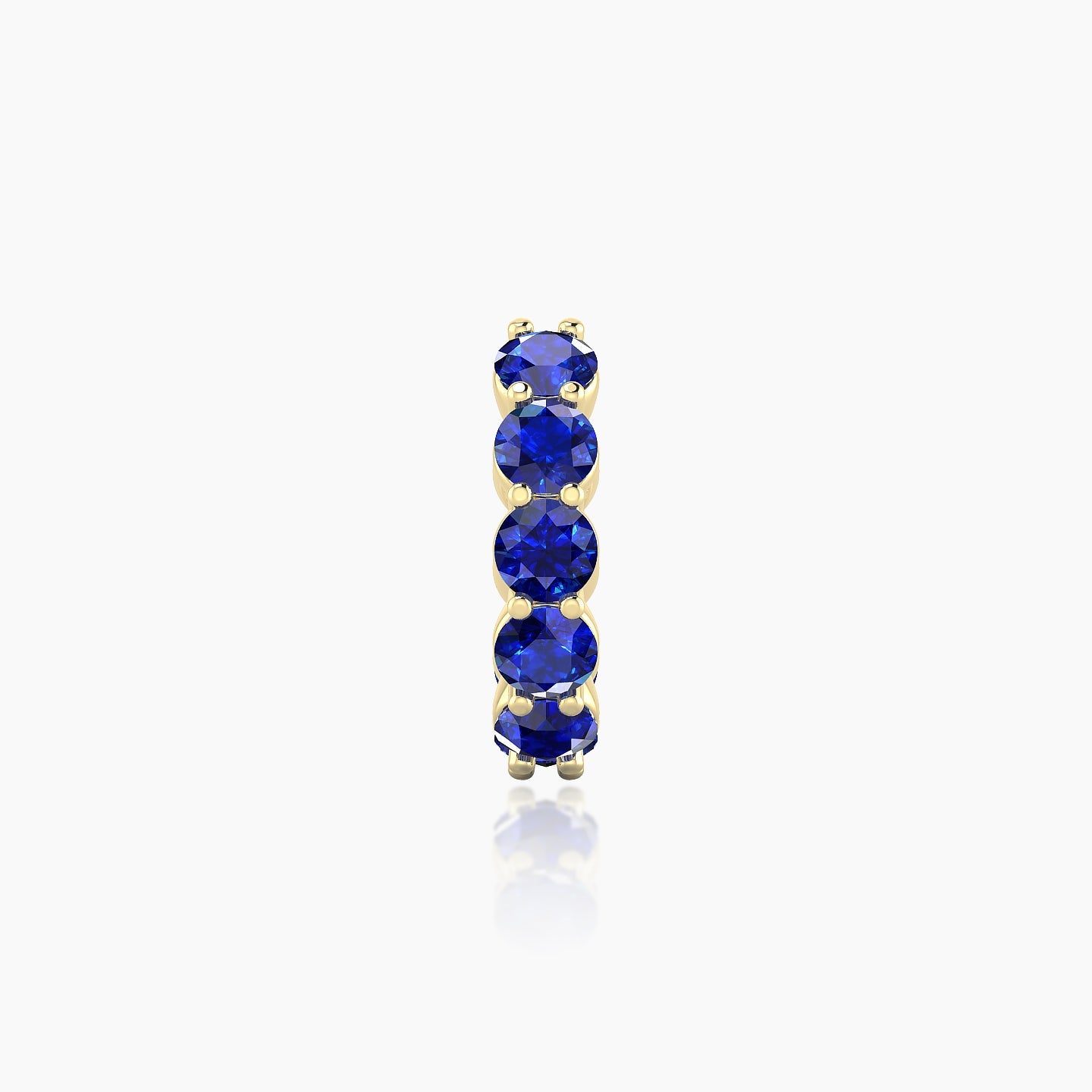 Diana | 18k Yellow Gold 8 mm Sapphire Hoop Piercing