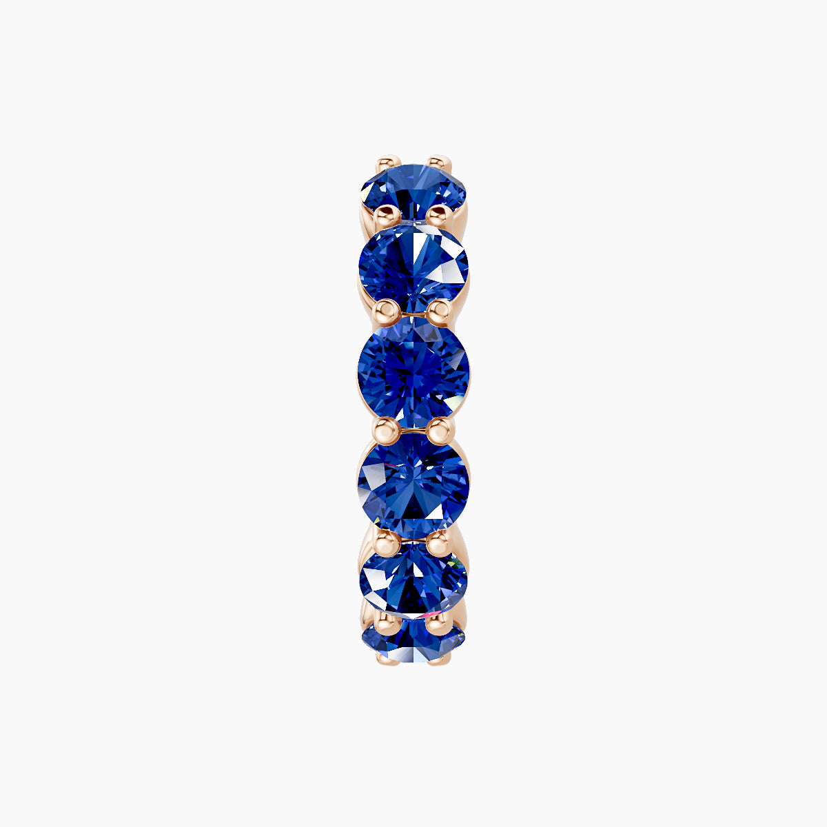 Diana | 18k Rose Gold 9.5 mm Sapphire Hoop Piercing