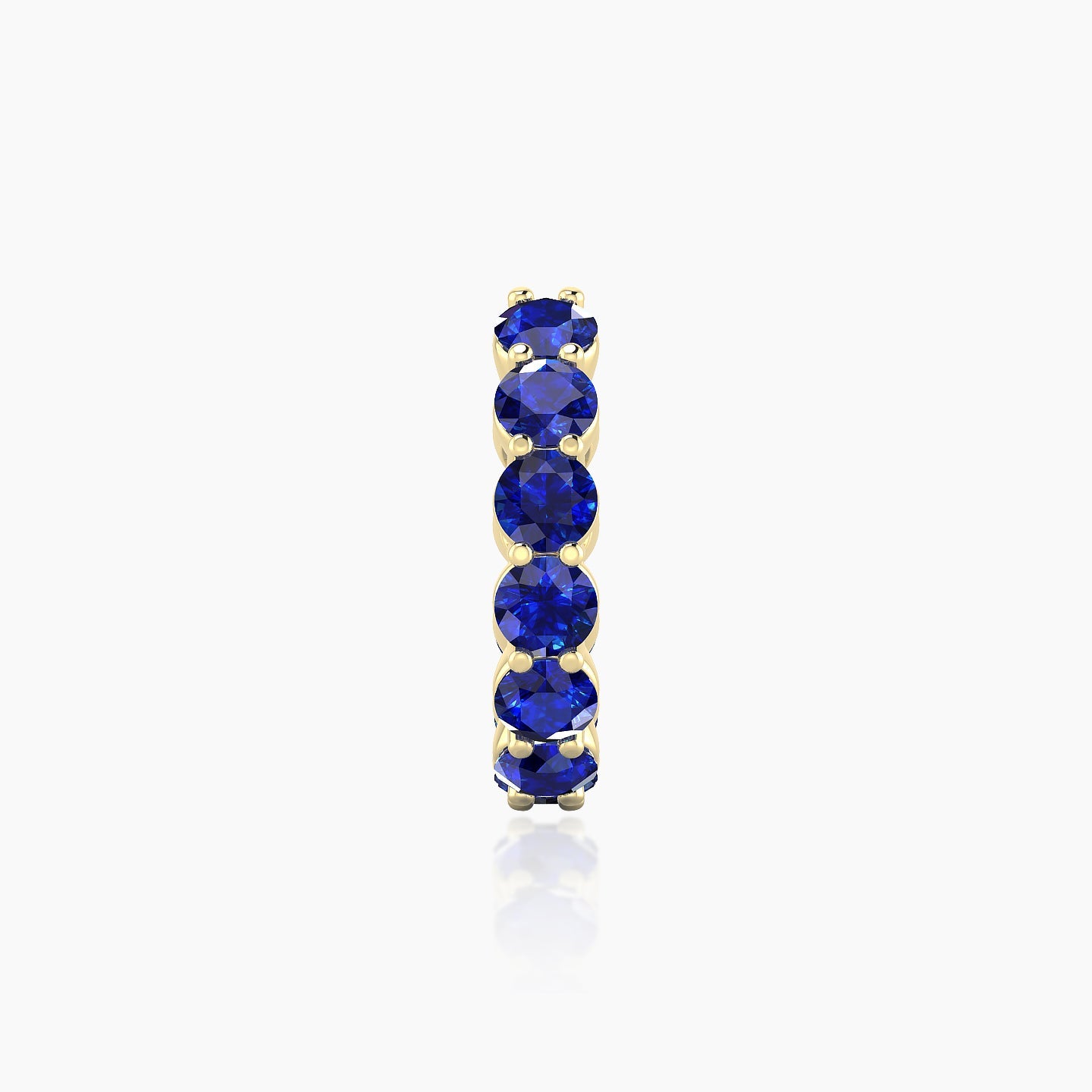 Diana | 18k Yellow Gold 9.5 mm Sapphire Hoop Piercing