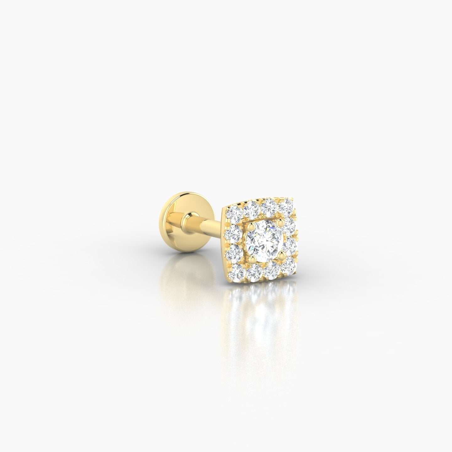 Diane | 18k Yellow Gold 5 mm 6.5 mm Diamond Piercing