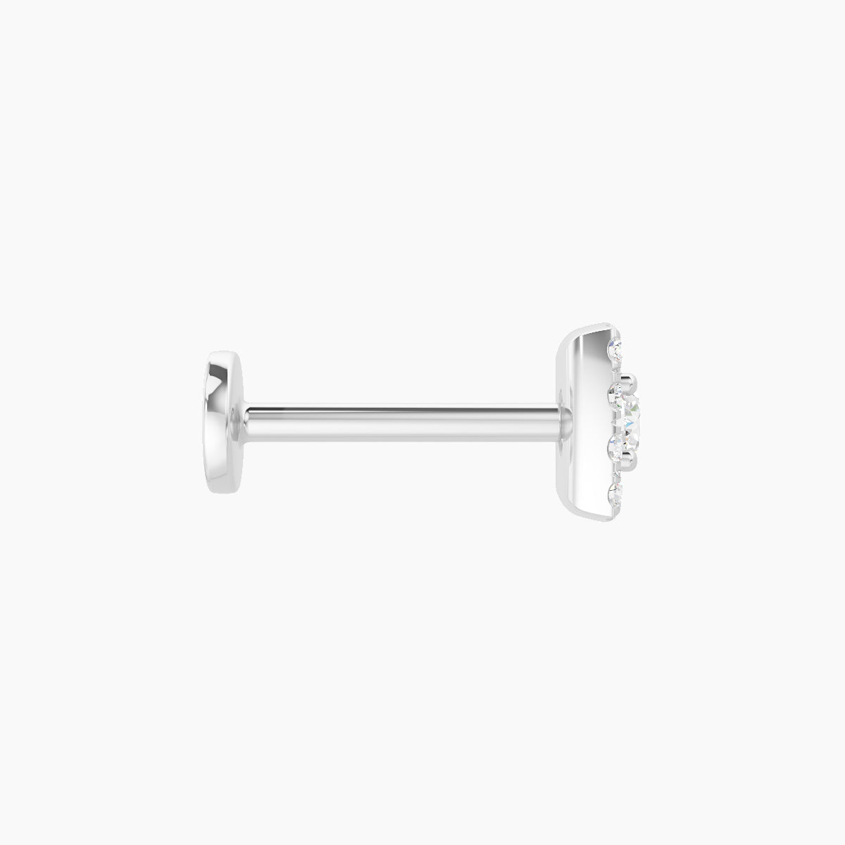Diane | 18k White Gold 5 mm 8 mm Diamond Piercing