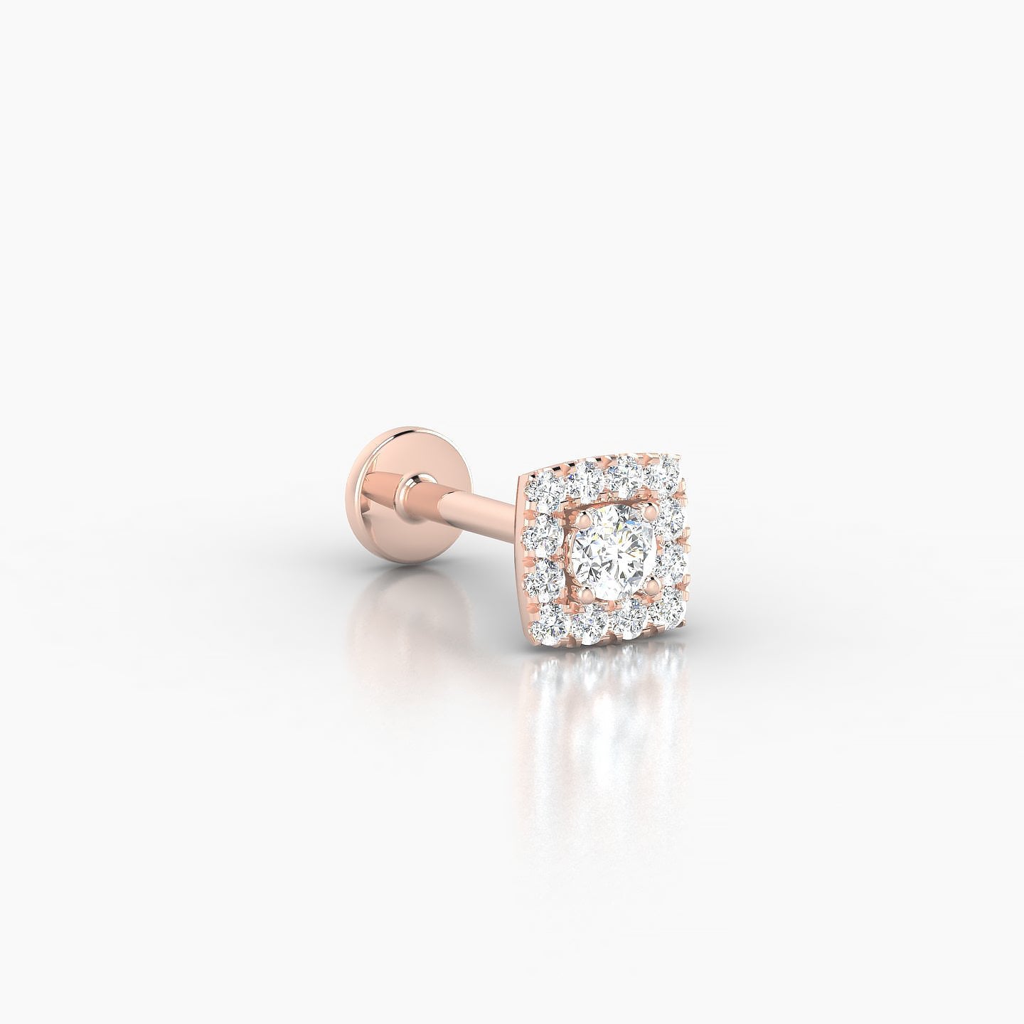 Diane | 18k Rose Gold 5 mm 8 mm Diamond Piercing