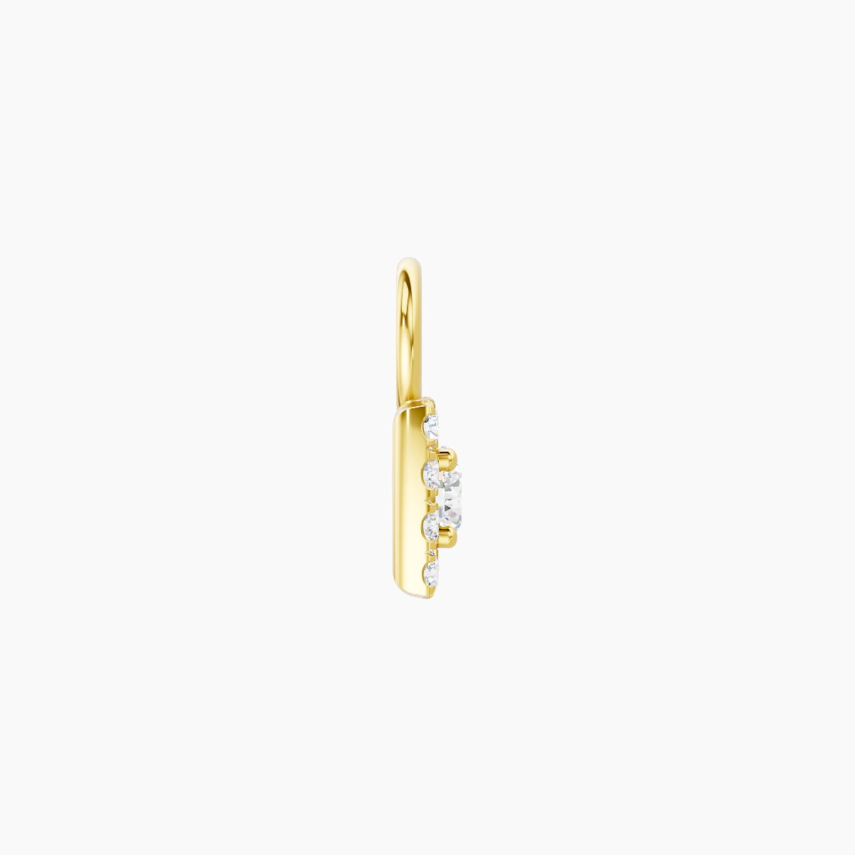 Diane | 18k Yellow Gold 5 mm Diamond Charm
