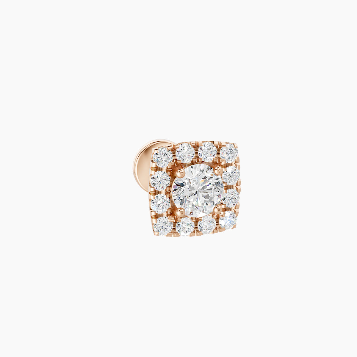 Diane | 18k Rose Gold 5.5 mm 5 mm Diamond Piercing