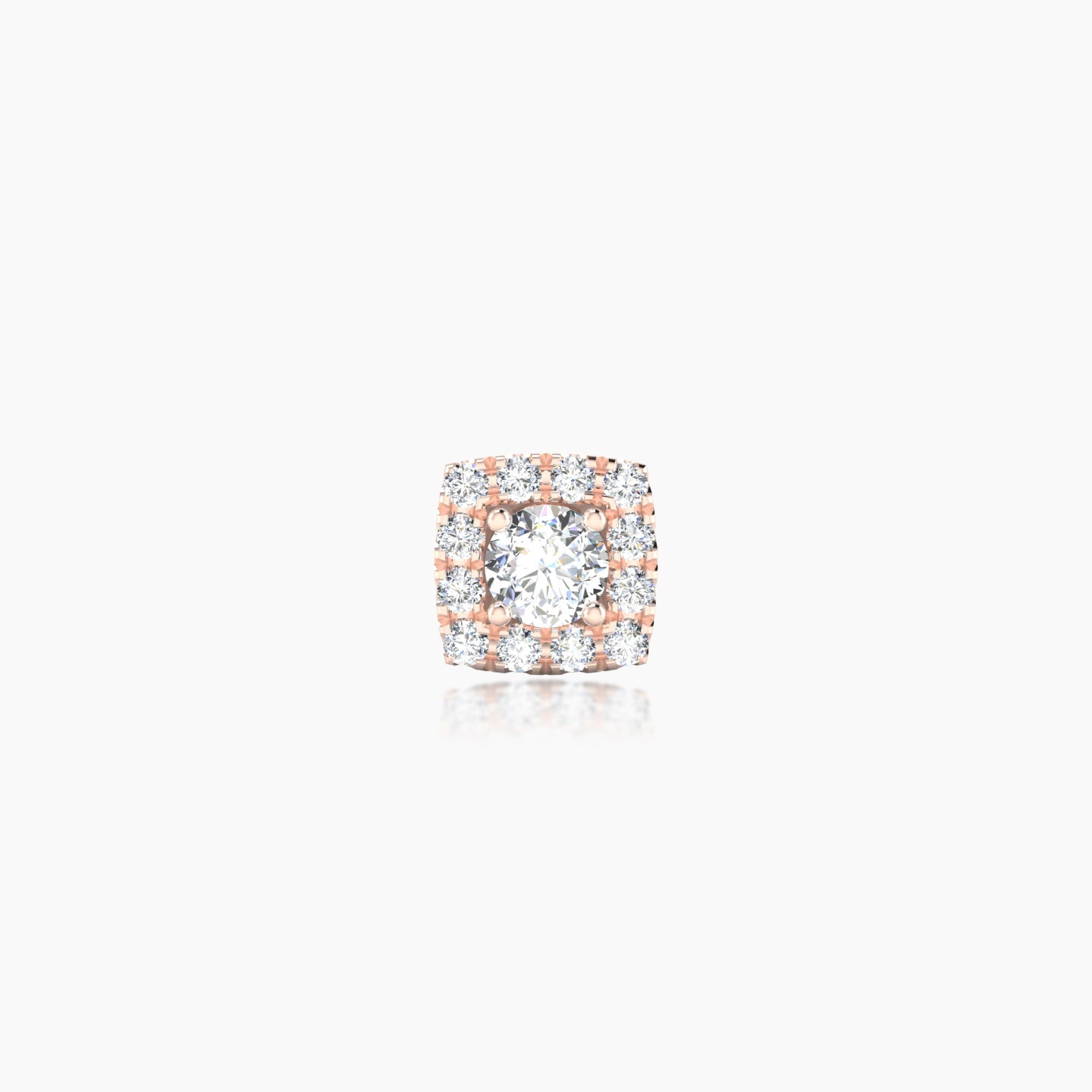 Diane | 18k Rose Gold 5.5 mm 5 mm Diamond Piercing