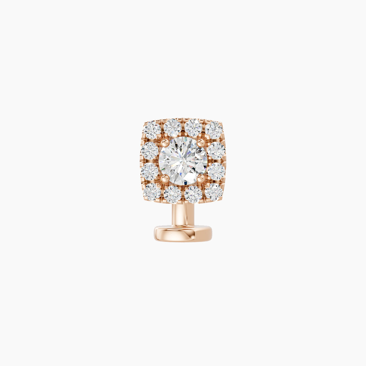 Diane | 18k Rose Gold 5.5 mm 6 mm Diamond Floating Navel Piercing