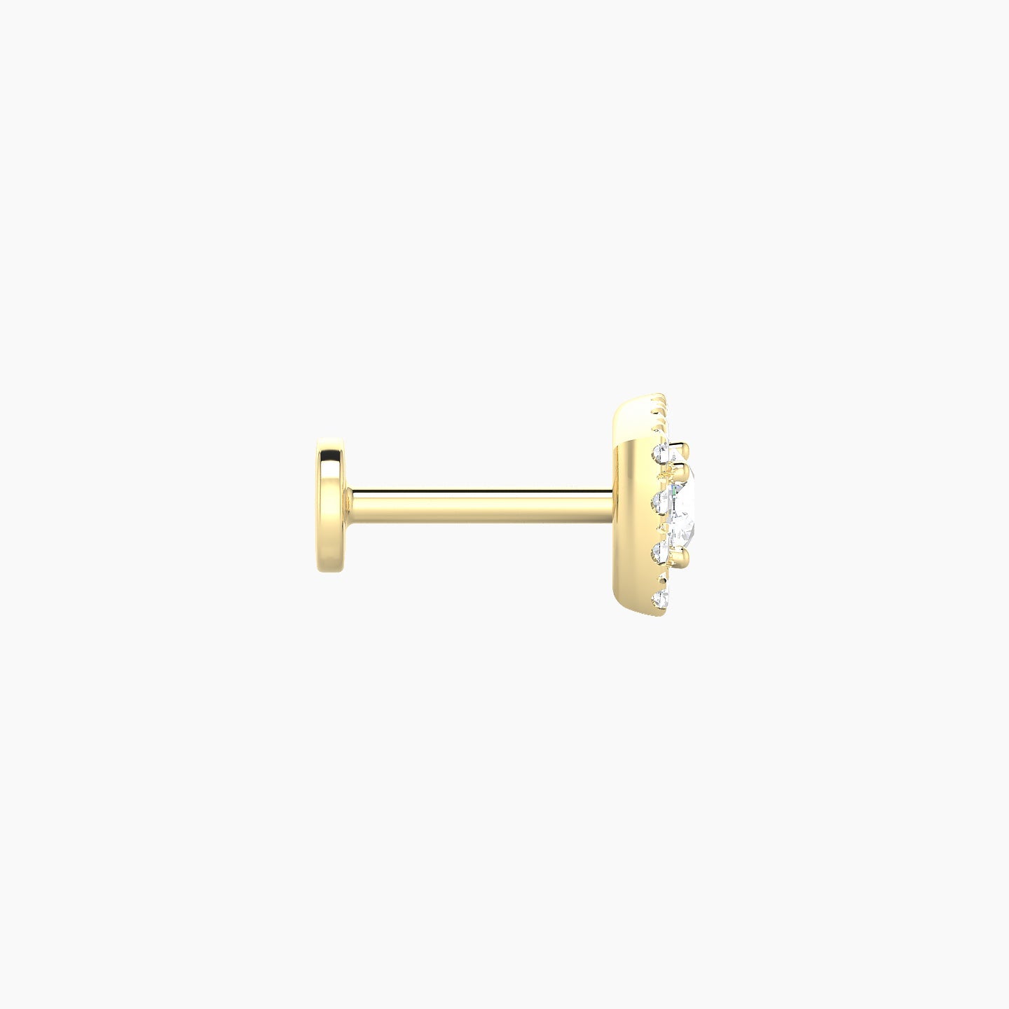 Diane | 18k Yellow Gold 5.5 mm 6.5 mm Diamond Piercing