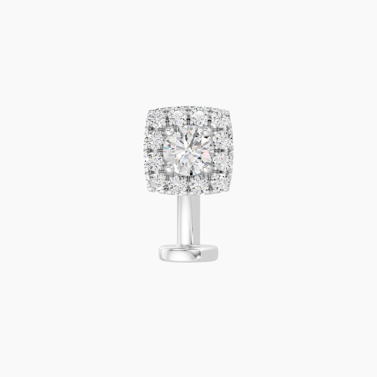 Diane | 18k White Gold 5.5 mm 8 mm Diamond Floating Navel Piercing