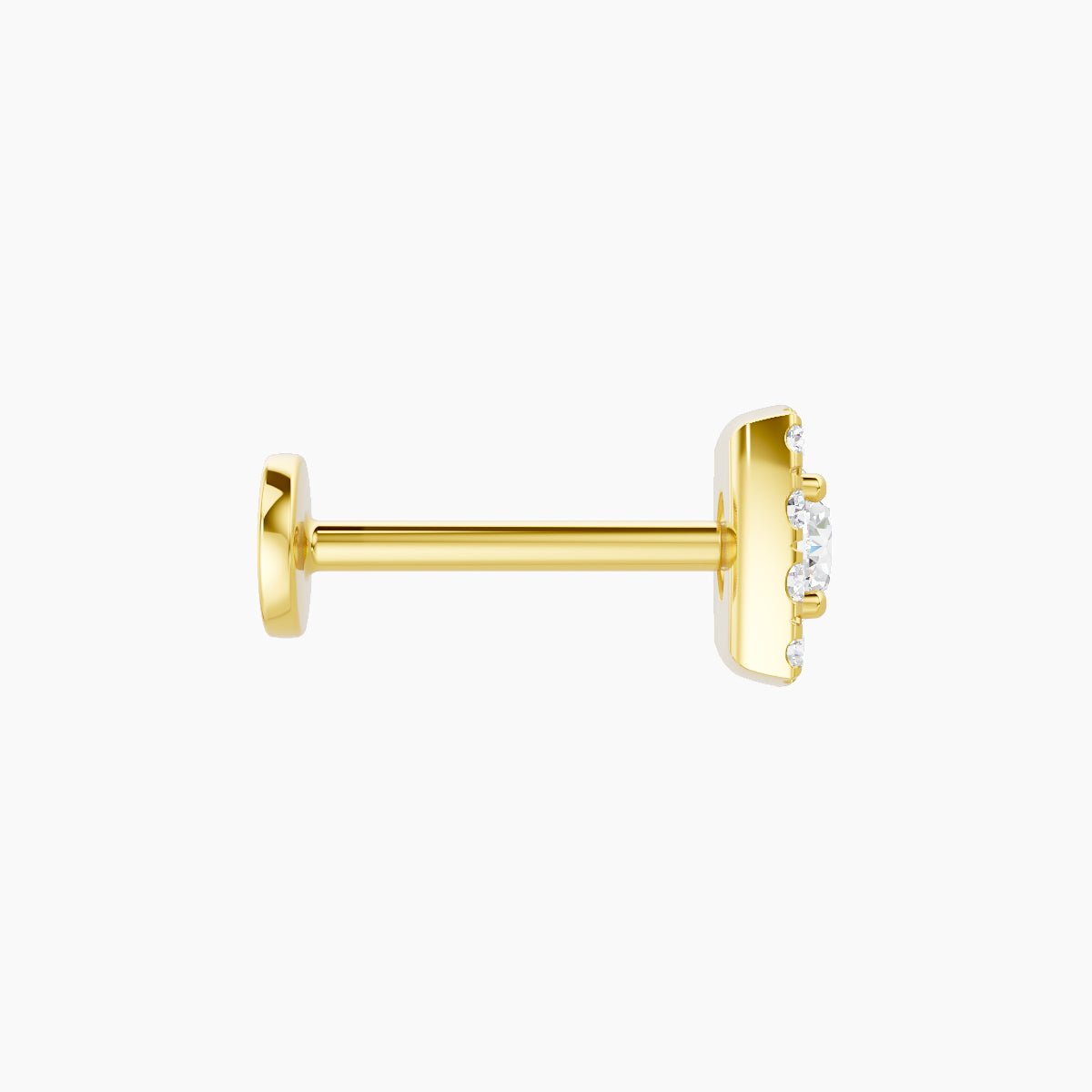 Diane | 18k Yellow Gold 5.5 mm 8 mm Diamond Piercing