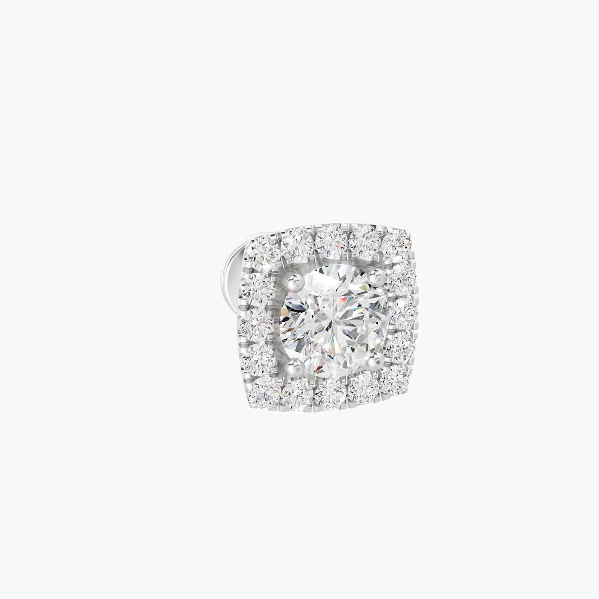 Diane | 18k White Gold 6.5 mm 5 mm Diamond Piercing