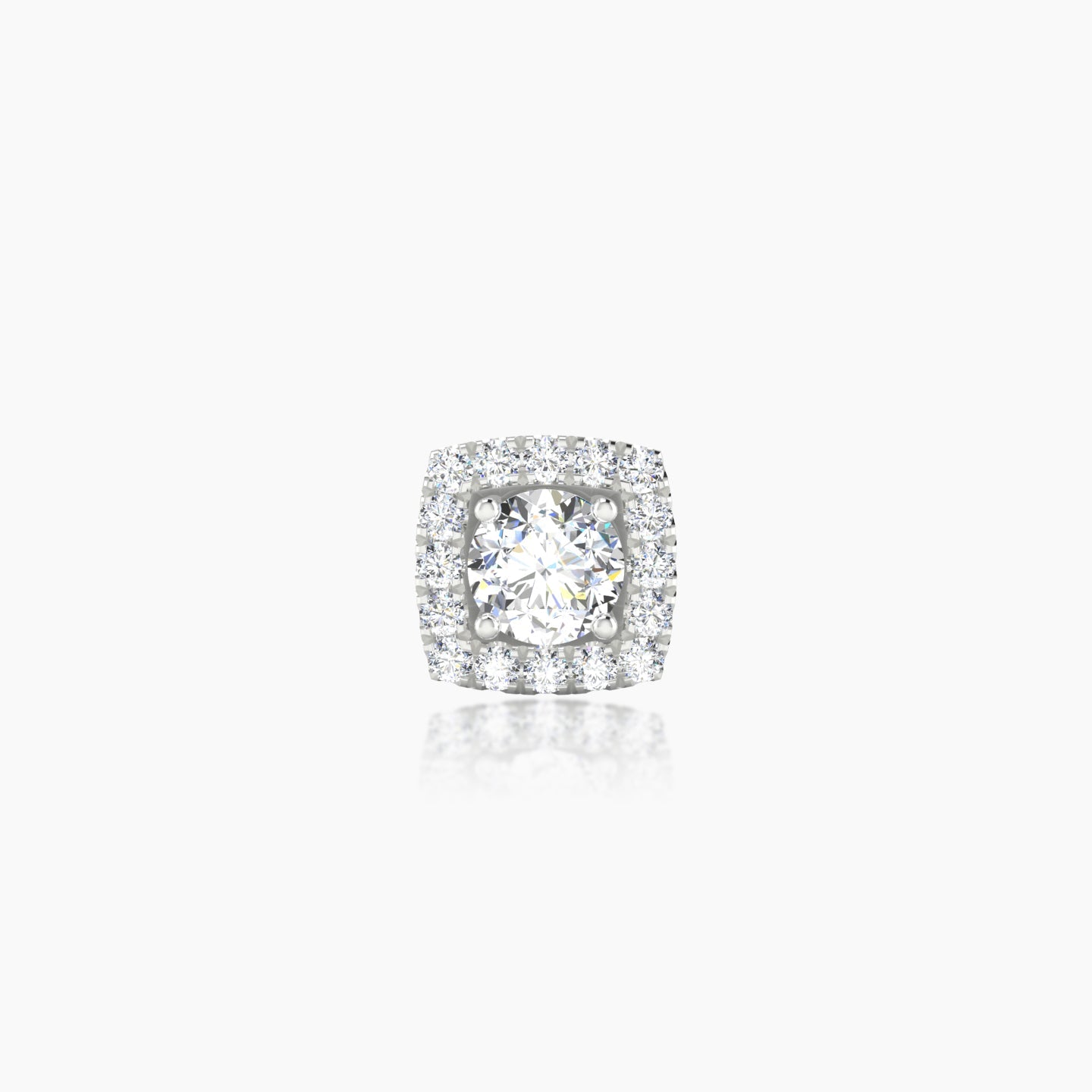 Diane | 18k White Gold 6 mm 5 mm Diamond Piercing