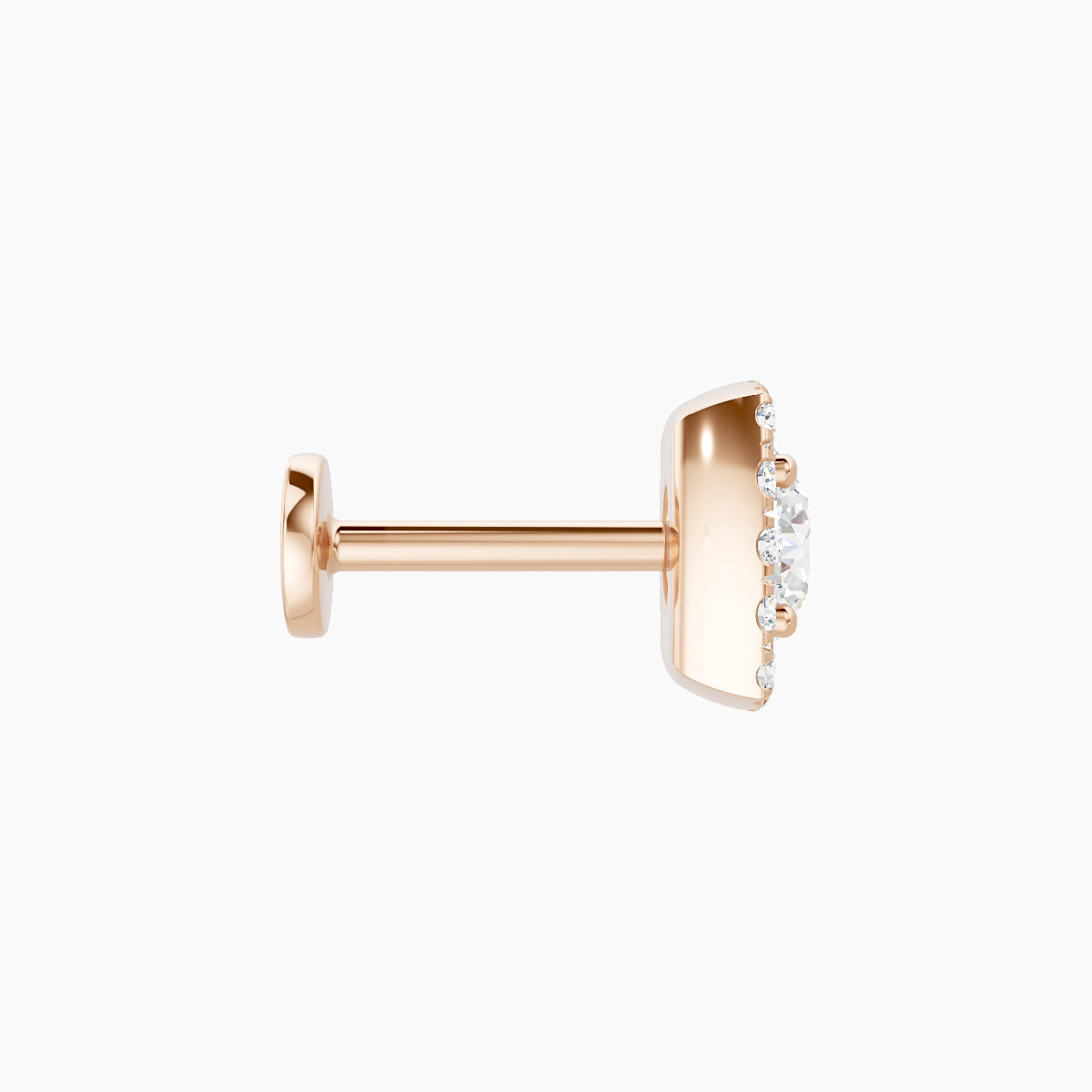Diane | 18k Rose Gold 6.5 mm 6.5 mm Diamond Piercing