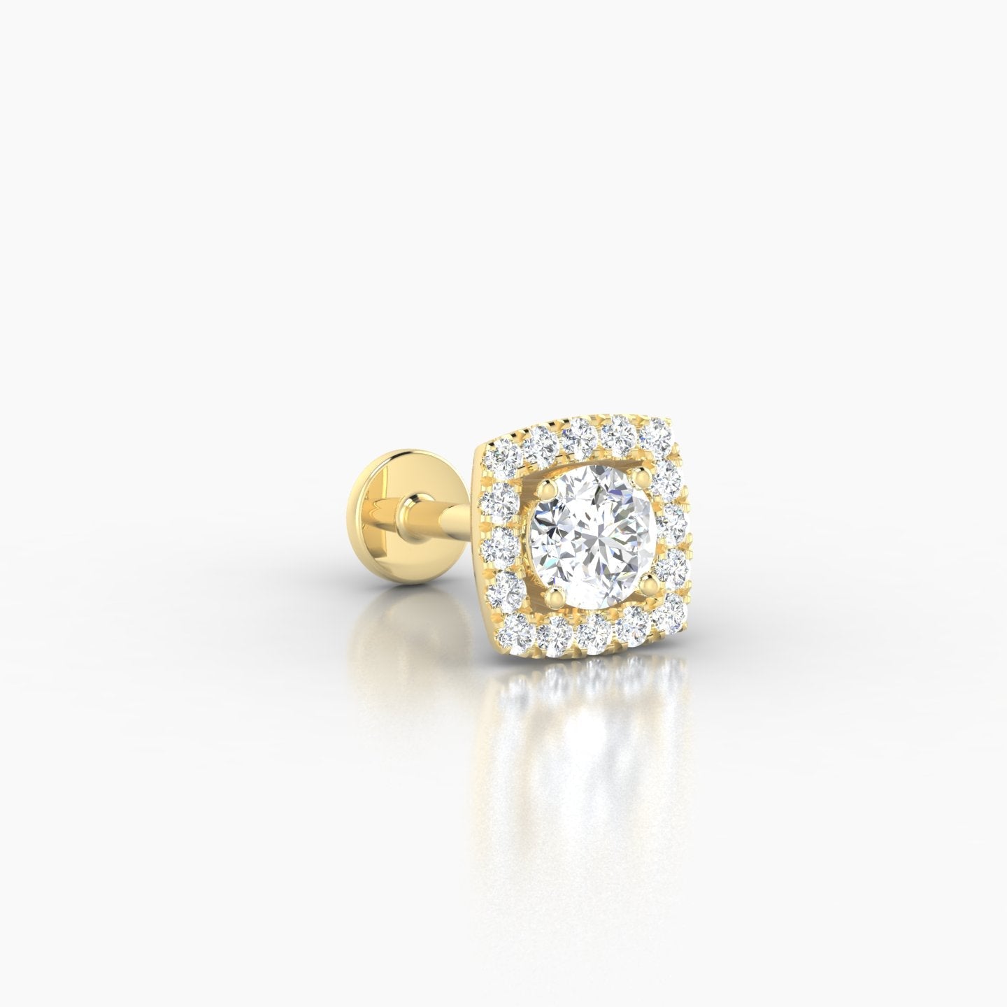 Diane | 18k Yellow Gold 6 mm 6.5 mm Diamond Piercing