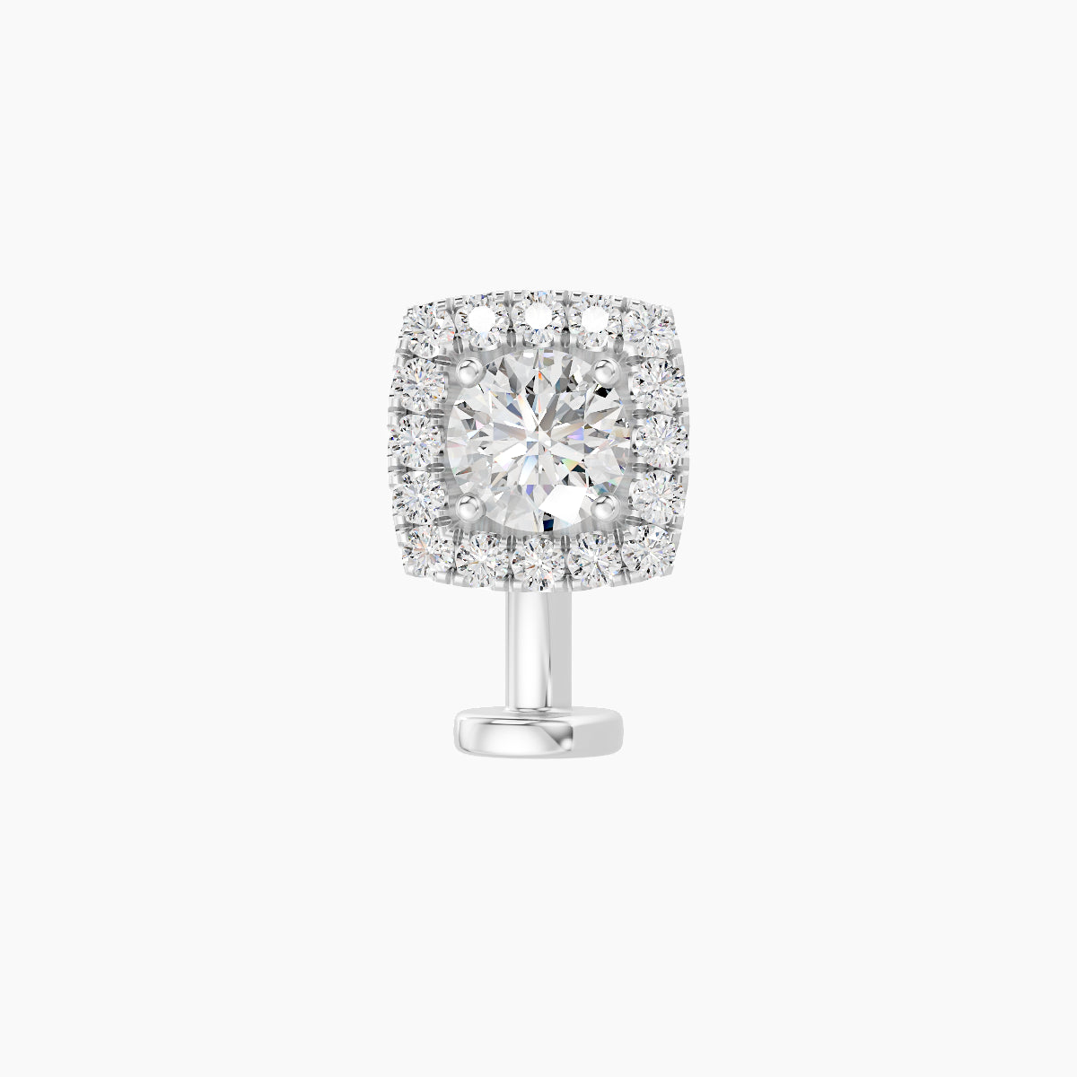 Diane | 18k White Gold 6.5 mm 8 mm Diamond Floating Navel Piercing