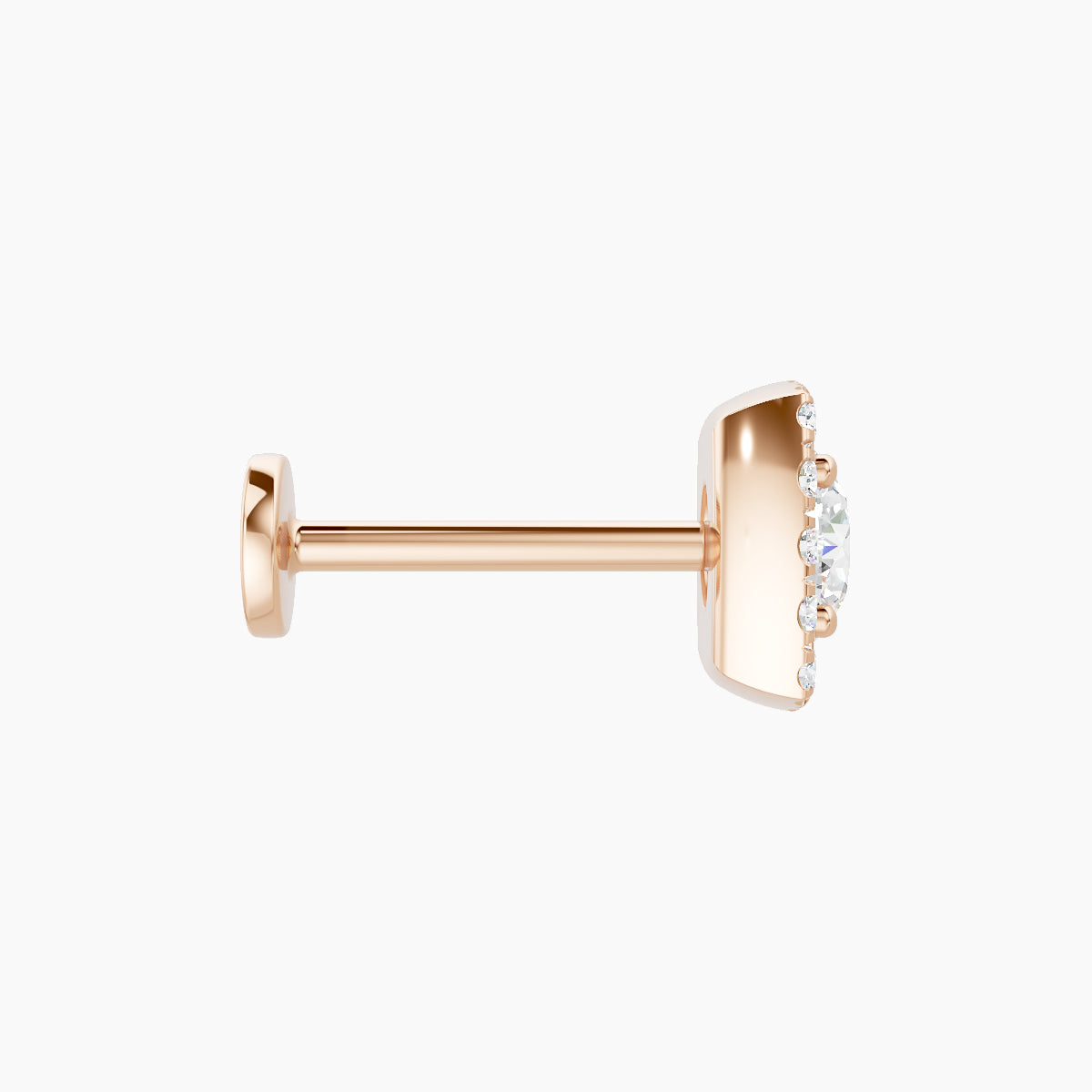 Diane | 18k Rose Gold 6.5 mm 8 mm Diamond Piercing
