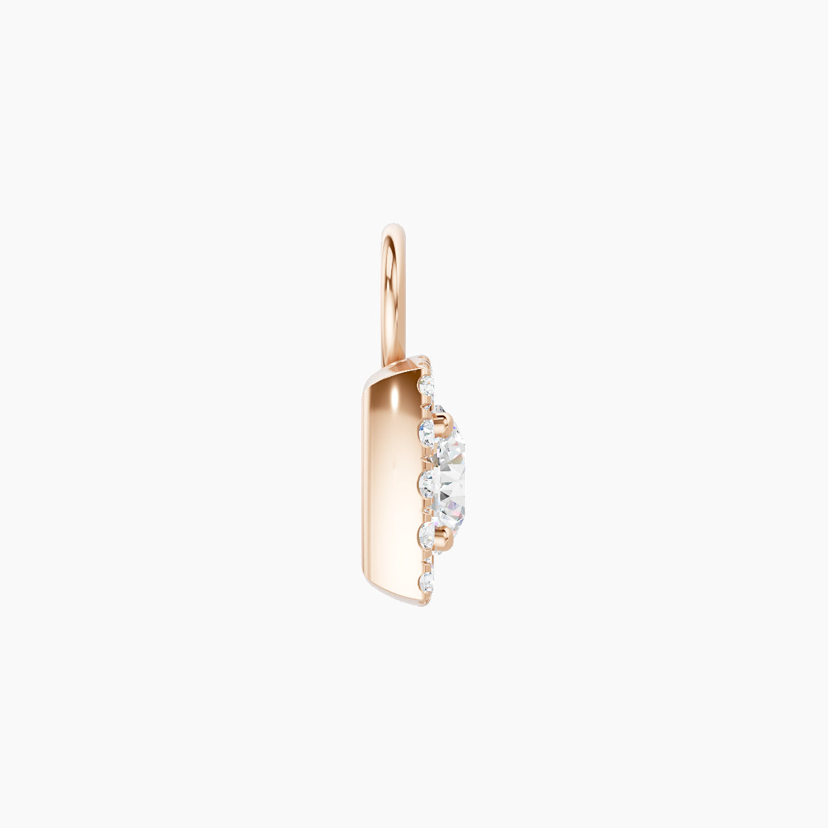 Diane | 18k Rose Gold 6.5 mm Diamond Charm