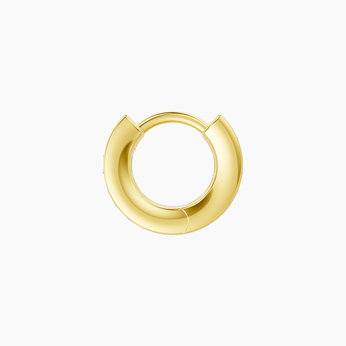 Doris | 18k Yellow Gold 5 mm Diamond Hoop Piercing