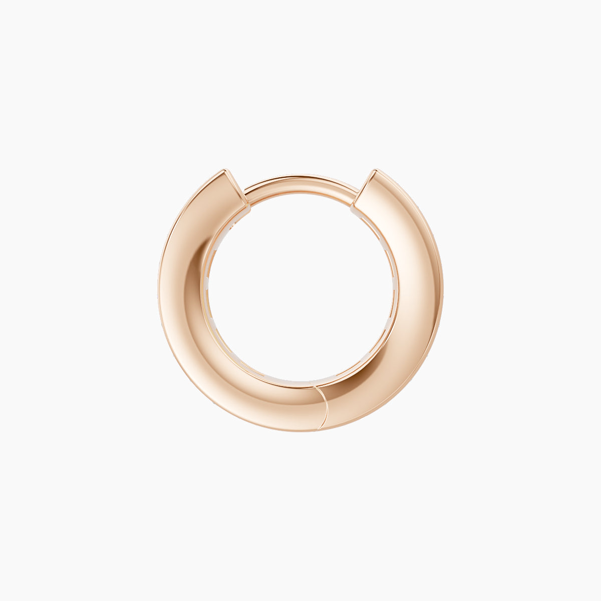 Doris | 18k Rose Gold 6.5 mm Diamond Hoop Piercing