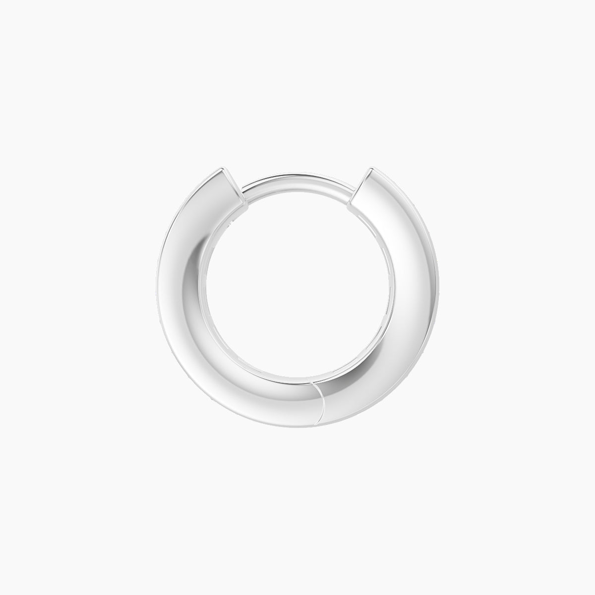 Doris | 18k White Gold 6.5 mm Diamond Hoop Piercing