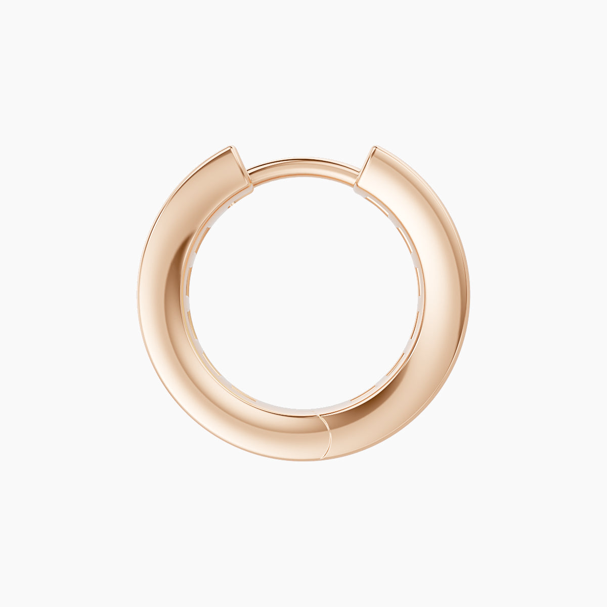 Doris | 18k Rose Gold 8 mm Diamond Hoop Piercing