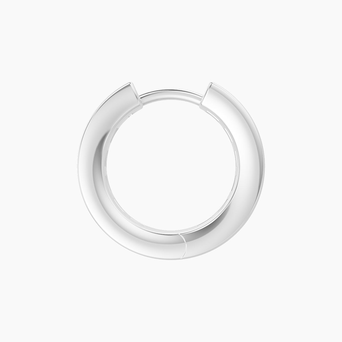 Doris | 18k White Gold 8 mm Diamond Hoop Piercing