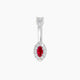 Eirene | Halo Marquise Ruby & Diamond Belly Piercing