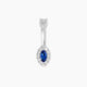 Eirene | Halo Marquise Sapphire & Diamond Belly Piercing