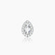 Eirene | Halo Pear Diamond Earring