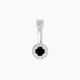 Eirene | Halo Round Black Diamond & Diamond Belly Piercing