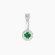 Eirene | Halo Round Emerald & Diamond Belly Piercing