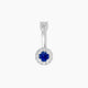 Eirene | Halo Round Sapphire & Diamond Belly Piercing
