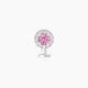 Eirene | Halo Round Pink Sapphire & Diamond Floating Navel Piercing