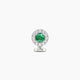 Eirene | Halo Round Emerald & Diamond Floating Navel Piercing